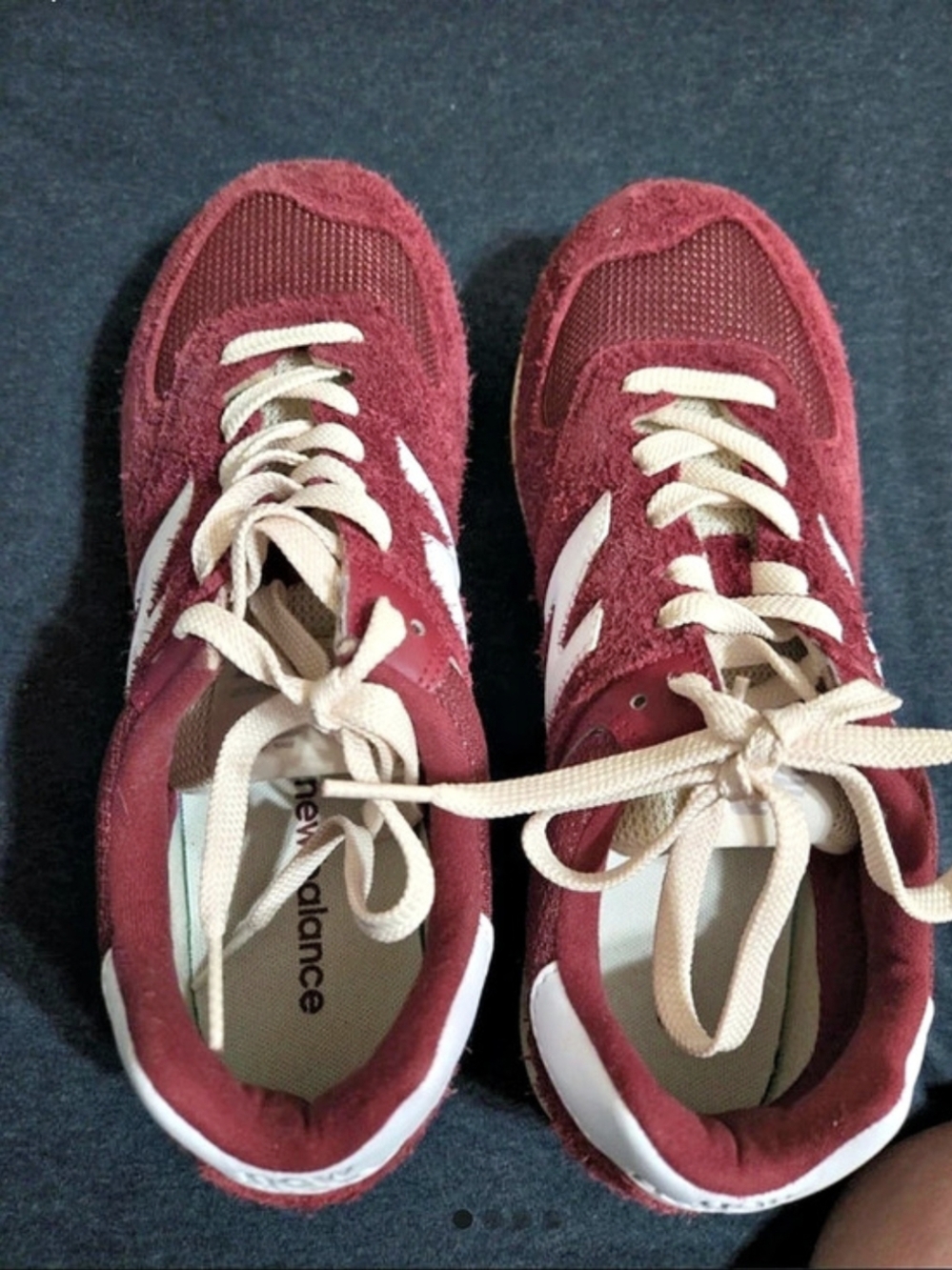 New Balance 574 Sneakers Red & White US 8.5 W